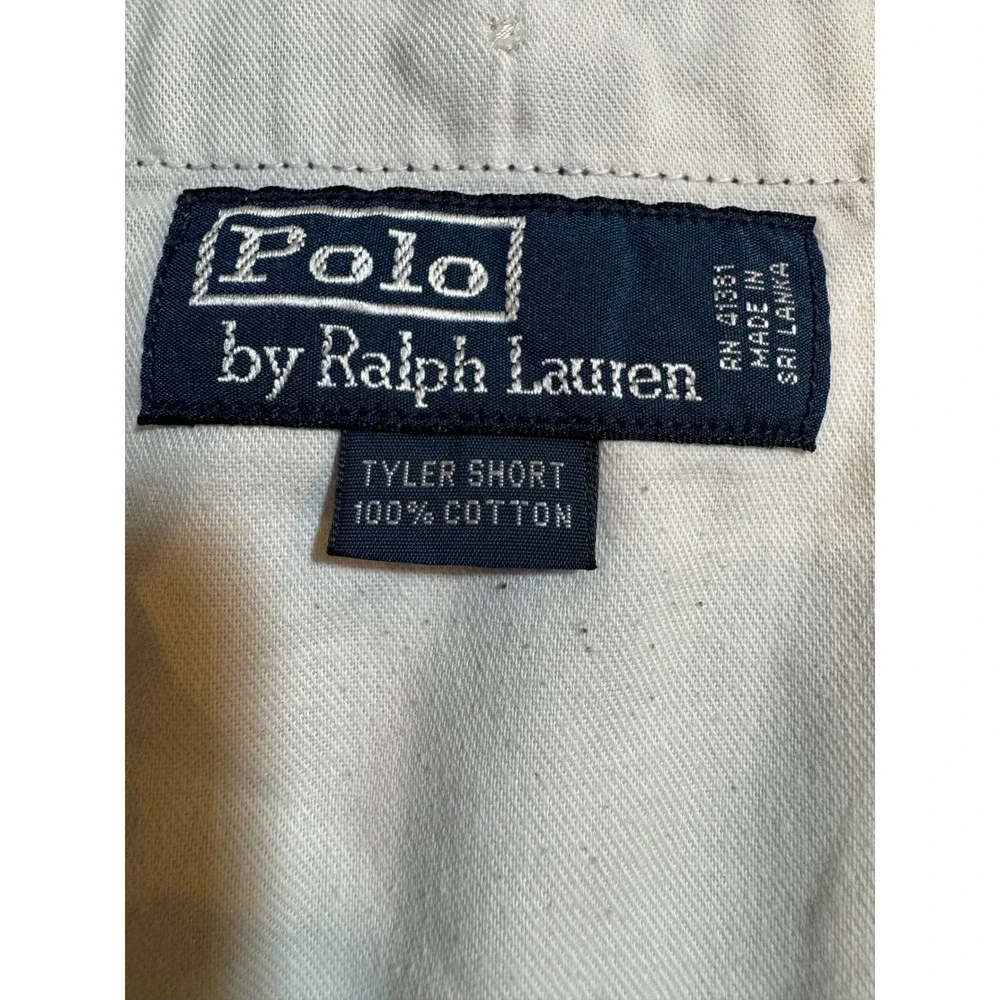 Polo Ralph Lauren Tyler Shorts Mens 36 Plaid Pleated 100%‎ Cotton Multi-Color